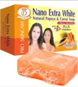 Nano Extra White Natural Papaya Carrot Soap 160g