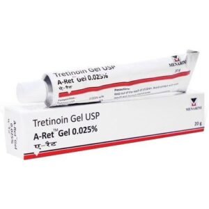 A Ret Tretinoin 0.025 Gel 20g for Acne and Pimples