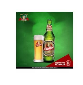 Trophy Premium Lager Beer 60cl Bottle
